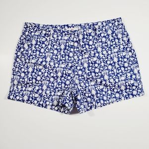 Vineyard Vines Otomi Blue White 3.5" Shorts sz 6